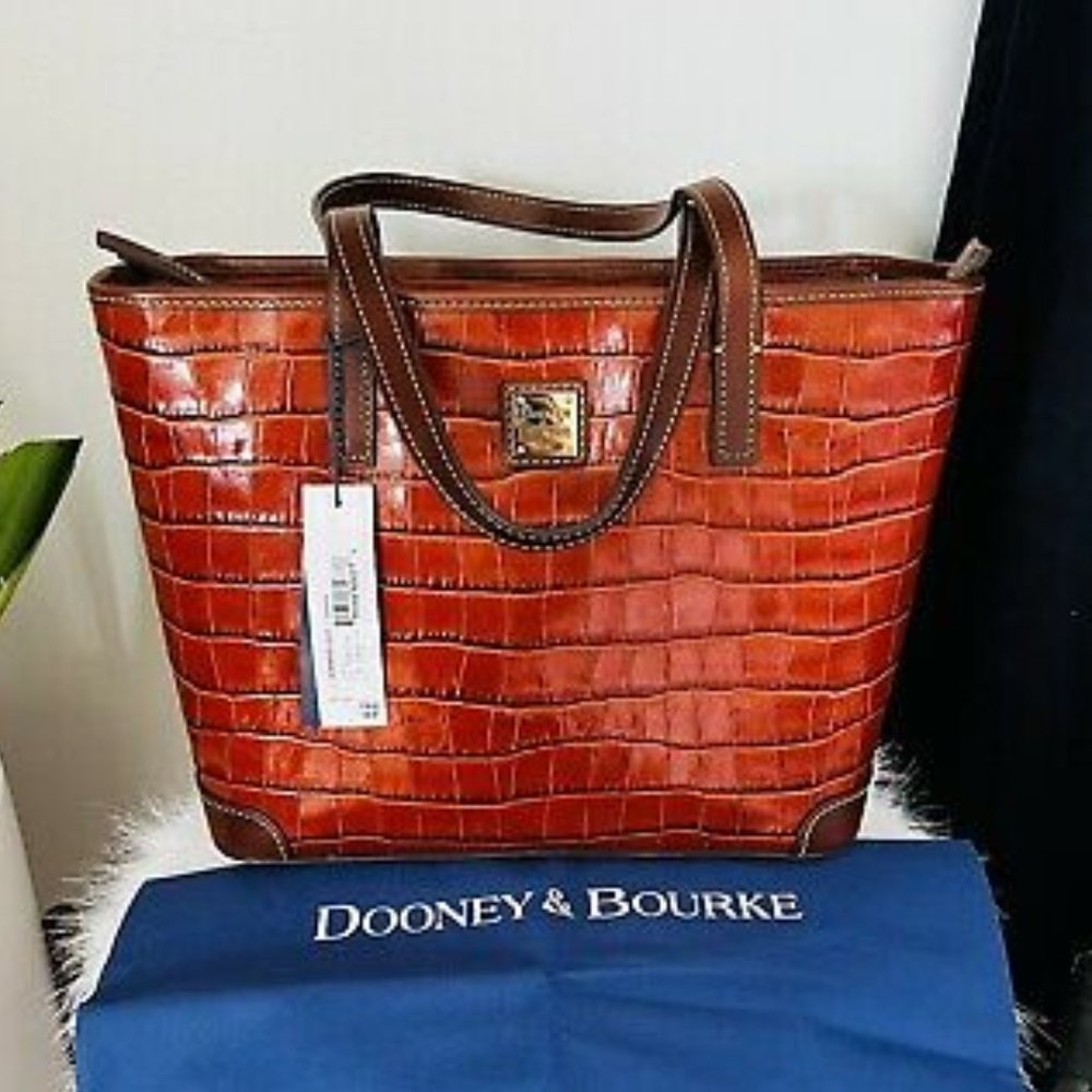 Dooney & Bourke Charleston Croc Embossed Leather Tote